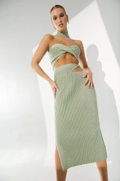 Sets Sovere Pivot Knit Midi Skirt Spearmint