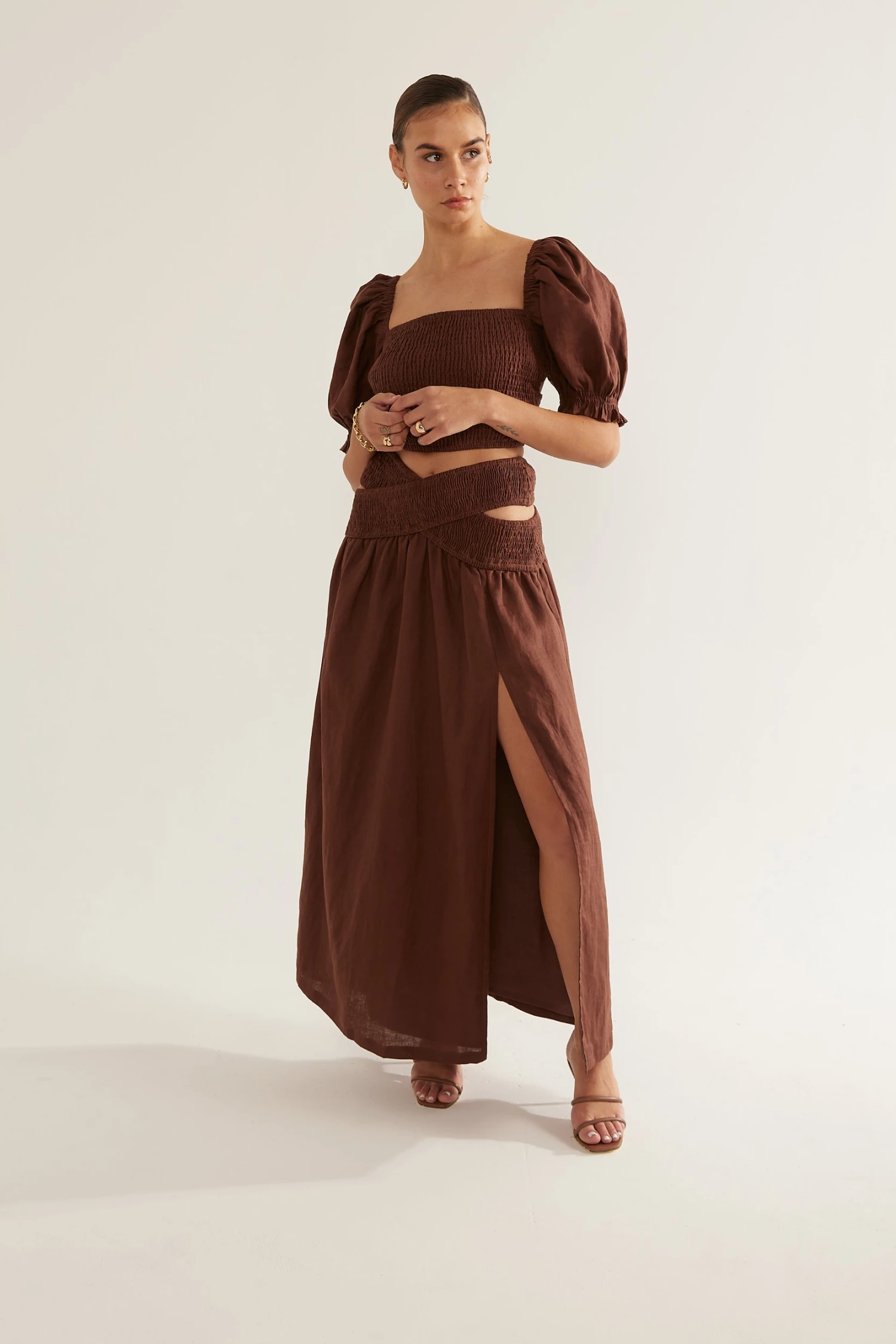 Sovere Bounty Midi Skirt Espresso Sets 5 Sovere Bounty Midi Skirt Espresso Sets