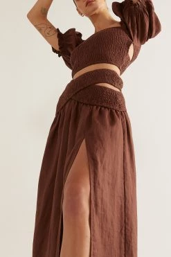 Sovere Bounty Midi Skirt Espresso Sets