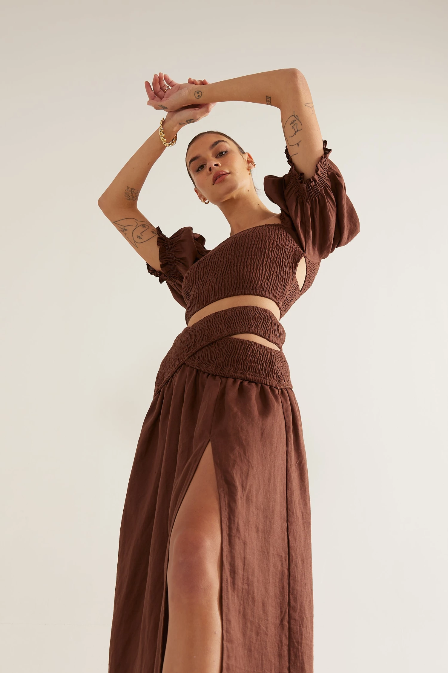 Sovere Bounty Midi Skirt Espresso Sets 6 Sovere Bounty Midi Skirt Espresso Sets