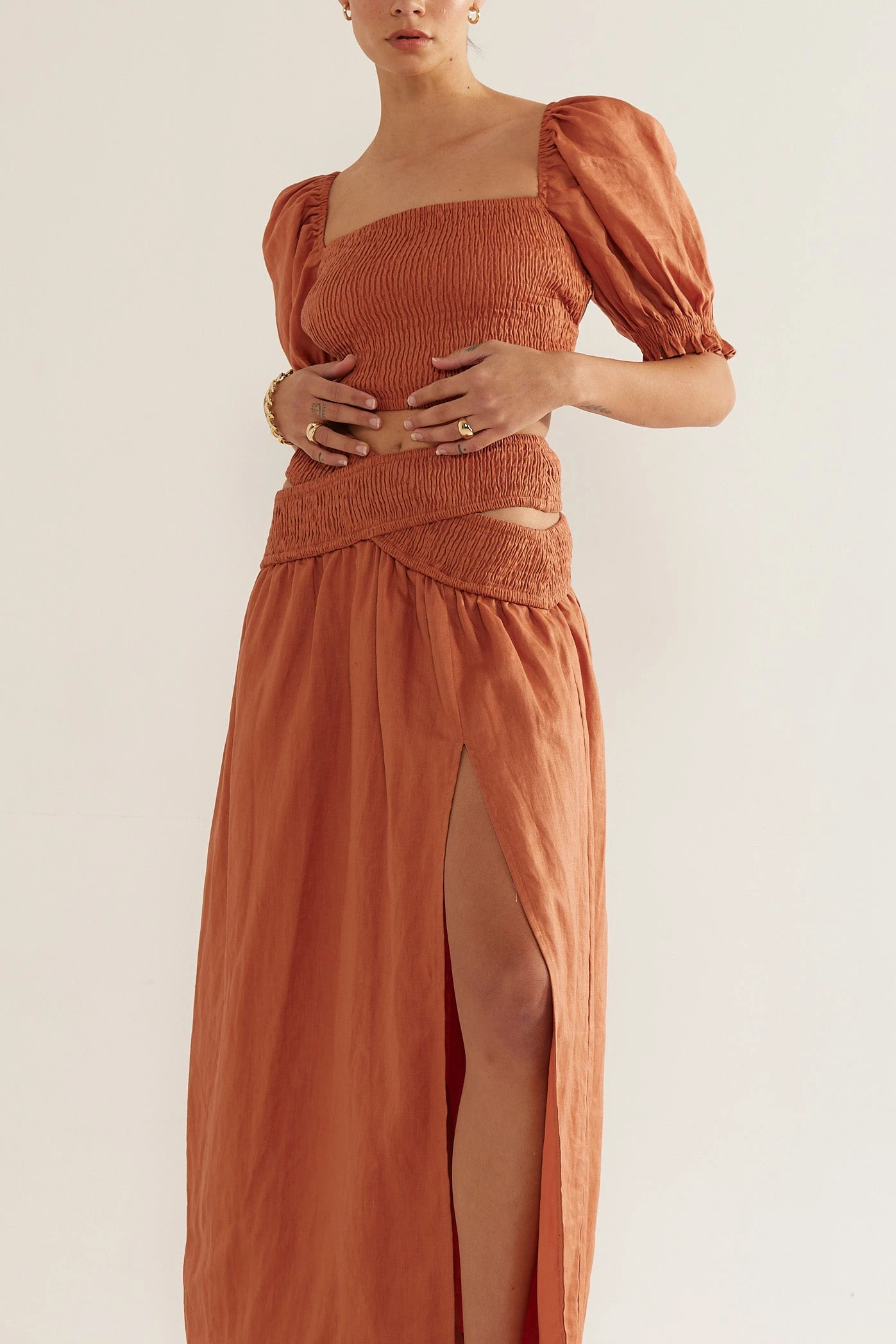 Sets Sovere Bounty Midi Skirt Clay 3 Sets Sovere Bounty Midi Skirt Clay