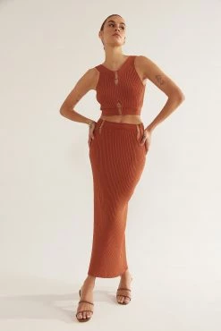 Sets Sovere Bond Reversible Knit Top Spice