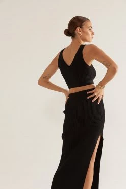 Sovere Bond Knit Midi Skirt