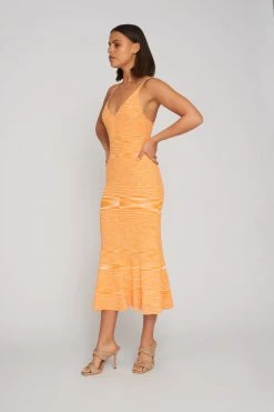 By Johnny V Flare Knit Midi Dress