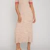 By Johnny Nude Marle Knit Midi Dress