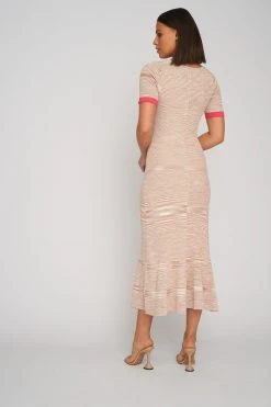 By Johnny Nude Marle Knit Midi Dress