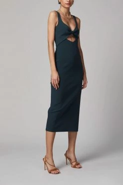Bec And Bridge Joelle Midi Dress Fern