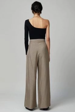 Bec And Bridge Astrid LS Asym Knit Top Black