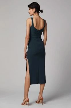 Bec And Bridge Joelle Midi Dress Fern