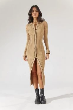 Sovere Farren Knit Polo Midi