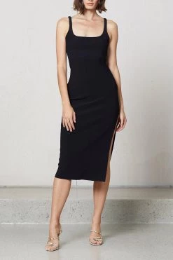 Bec And Bridge Valentine Midi Dress Black