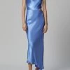 Bec And Bridge Delphine Asym Midi Dress Cornflower Blue