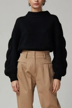 Bec And Bridge Celeste Knit Jumper Black