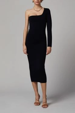 Bec And Bridge Emeline Knit Asym Midi Dress