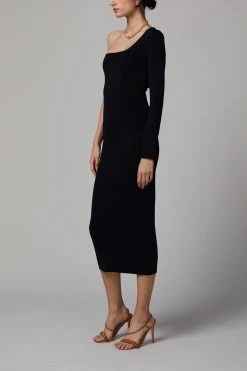 Bec And Bridge Emeline Knit Asym Midi Dress