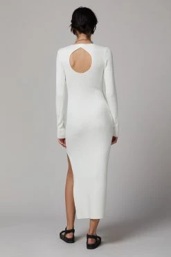Bec And Bridge Freya LS Knit Midi Dress Ivory 9 Bec And Bridge Freya LS Knit Midi Dress Ivory