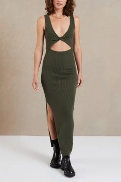 Bec And Bridge Riviera Midi Dress Army