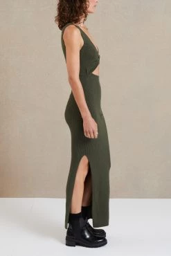 Bec And Bridge Riviera Midi Dress Army