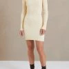 Bec And Bridge Lyla Knit LS Mini Dress Butter