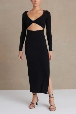 Bec And Bridge Della Vita Midi Dress Black