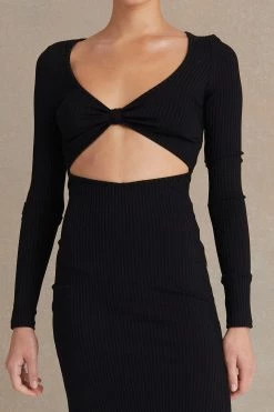 Bec And Bridge Della Vita Midi Dress Black