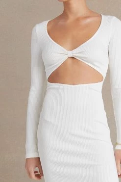 Bec And Bridge Della Vita Midi Dress Ivory
