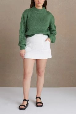 Bec And Bridge Celeste Knit Jumper Jade Green