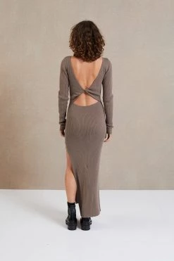 Bec And Bridge Riviera LS Midi Dress Silt