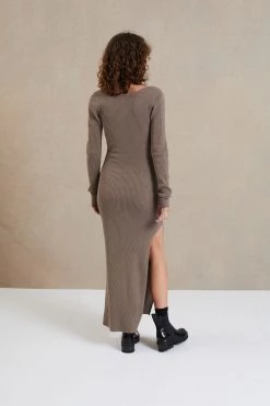 Bec And Bridge Riviera LS Midi Dress Silt