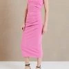 Bec And Bridge Karina Tuck Midi Dress Pink 1 Bec And Bridge Karina Tuck Midi Dress Pink