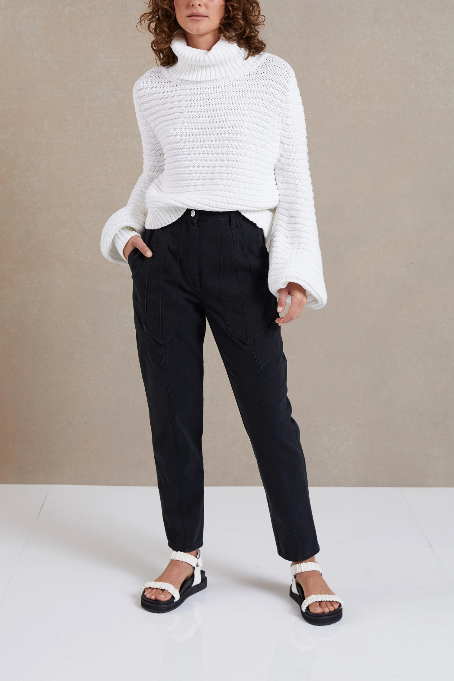 Bec And Bridge Elsa Roll Neck Jumper Ivory 4 Bec And Bridge Elsa Roll Neck Jumper Ivory