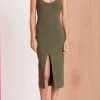 Bec And Bridge Amelie Cup Midi Dress Sage