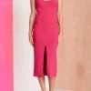 Bec And Bridge Amelie Cup Midi Dress Magenta