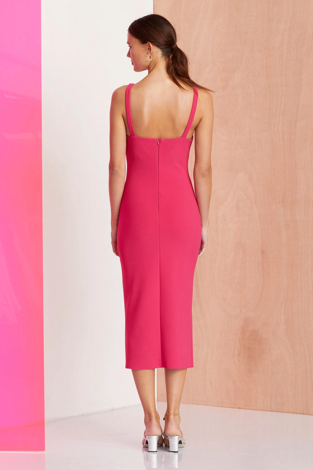 Bec And Bridge Amelie Cup Midi Dress Magenta 5 Bec And Bridge Amelie Cup Midi Dress Magenta