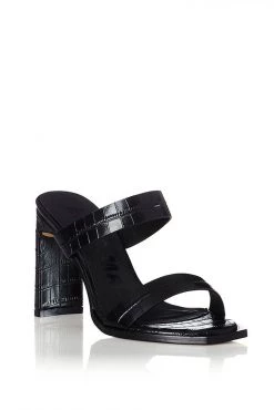 Alias Mae Cleo Heels Black Croc