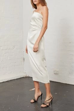 Bec And Bridge Claudia Asym Dress Champagne