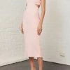 Bec And Bridge Elle Cut Out Midi Dress Blush