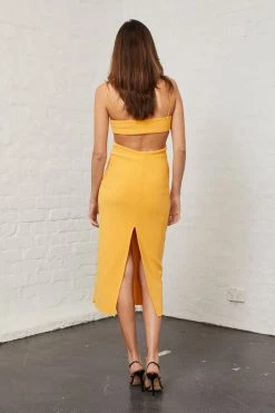 Bec And Bridge Elle Cut Out Midi Dress Mango