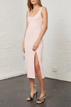 Bec And Bridge Elle Midi Dress Blush