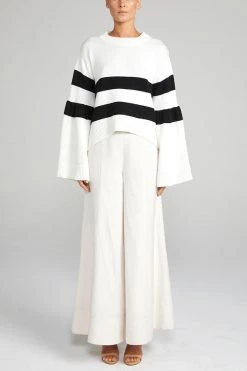 Shona Joy Belmondo Bell Sleeve Crew Neck Knit