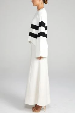 Shona Joy Belmondo Bell Sleeve Crew Neck Knit