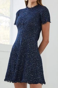 By Johnny Midnight Tweed Mini Dress