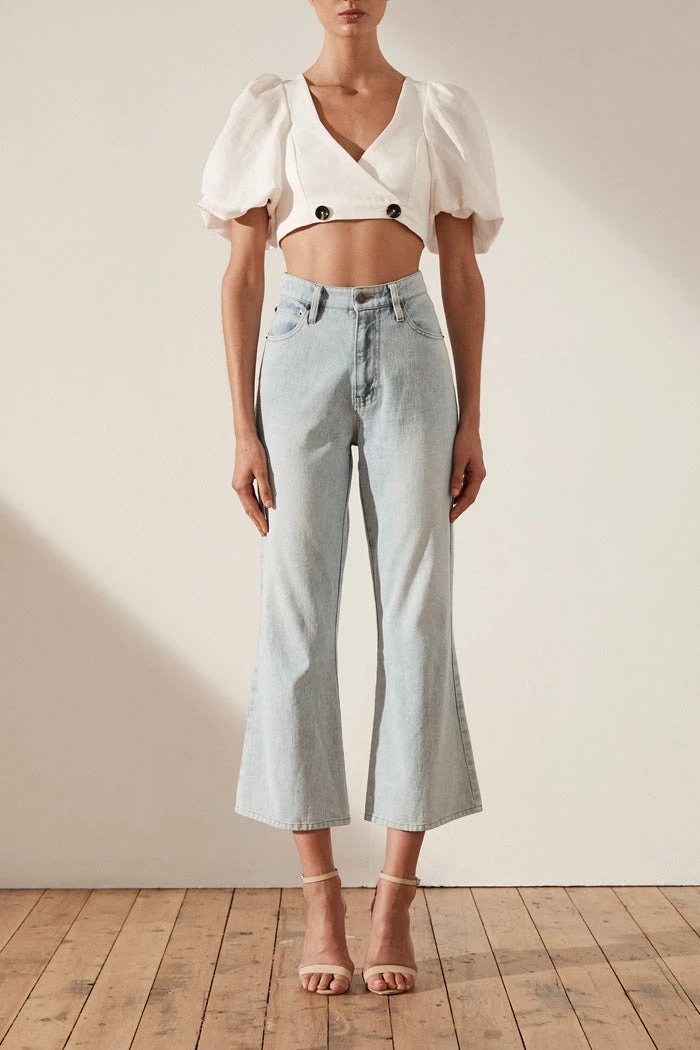 Shona Joy High Rise Cropped Flare 3 Shona Joy High Rise Cropped Flare