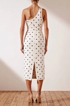 Shona Joy Fleur One Shoulder Fitted Midi Dress Spot 11 Shona Joy Fleur One Shoulder Fitted Midi Dress Spot