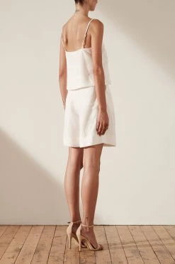 Shona Joy Gaia Button Up Cropped Camisole Ivory 12 Shona Joy Gaia Button Up Cropped Camisole Ivory