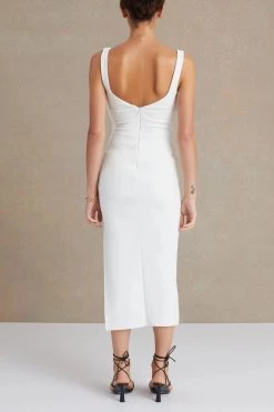 Bec And Bridge Joelle Midi Dress Ivory