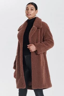 Ena Pelly Longline Teddy Jacket