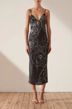 Shona Joy Lucca Bias Slip Midi Dress