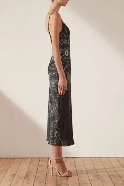 Shona Joy Lucca Bias Slip Midi Dress