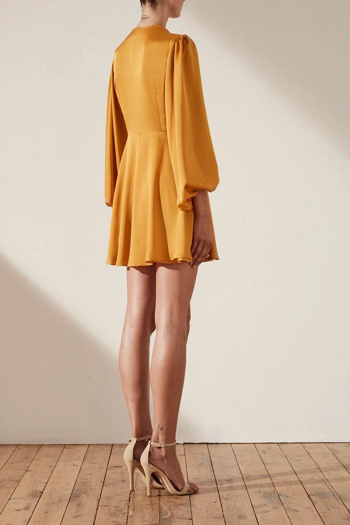 Shona Joy Oro Tie Front Mini Dress 7 Shona Joy Oro Tie Front Mini Dress